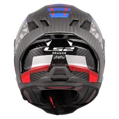 LS2 DRAGON KARBON TRAX MAVİ KASK