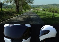 SHOEI CNS-3PN KASK CAMI SİYAH (NEOTEC 3)