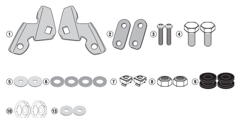 GIVI D1163KIT HONDA PCX 125 (18-20) RÜZGAR SİPERLİK BAĞLANTISI