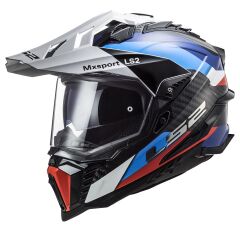 LS2 EXPLORER C KARBON FRONTIER SİYAH-MAVİ KASK SIYAH/MAVI - XL