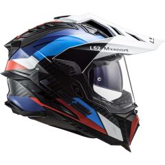 LS2 EXPLORER C KARBON FRONTIER SİYAH-MAVİ KASK SIYAH/MAVI - XL
