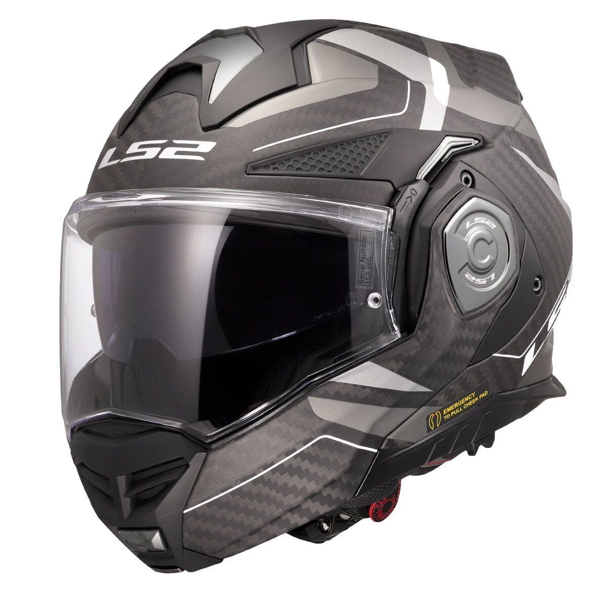 LS2 ADVANT X KARBON HORIZON MAT GÜMÜŞ-GRİ KASK GRI - XL