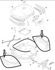 GIVI Z693N902R ÇANTA YAN ÇITA SİYAH (TK) E55