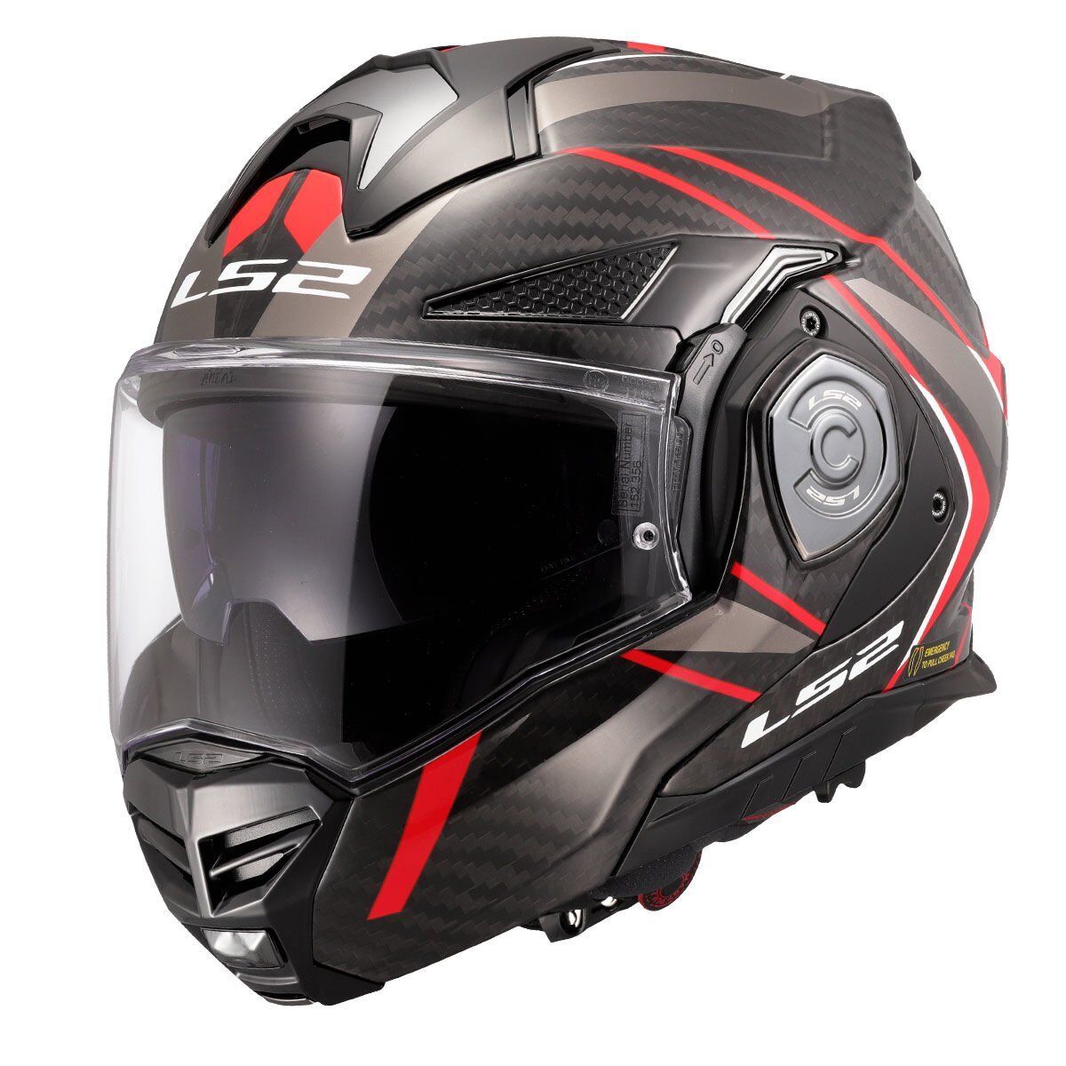 LS2 ADVANT X KARBON FUTURE II KIRMIZI KASK KIRMIZI - S
