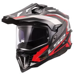 LS2 EXPLORER C KARBON FRONTIER II KIRMIZI KASK KIRMIZI - M