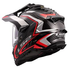 LS2 EXPLORER C KARBON FRONTIER II KIRMIZI KASK KIRMIZI - M