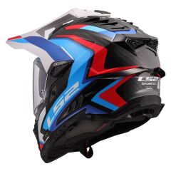 LS2 EXPLORER C KARBON FRONTIER II BEYAZ-MAVİ KASK MAVI - L