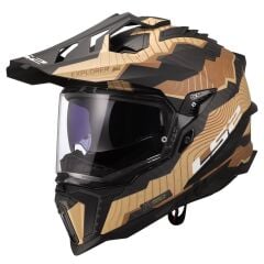 LS2 EXPLORER C KARBON TRICK MAT KAHVE-KUM KASK KUM - L
