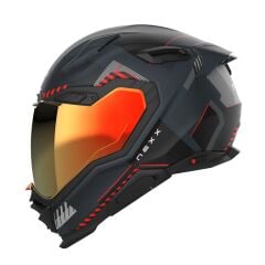 NEXX X.WST 3 FLUENCE MAT GRİ-KIRMIZI KASK KIRMIZI - L