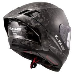 LS2 DRAGON KARBON FORGED KASK SIYAH - S