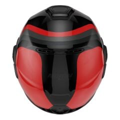 Nolan N120-1 (351) ÇENE ARKAYA AÇILIR KASK LINEO Siyah/Kırmızı/Gri