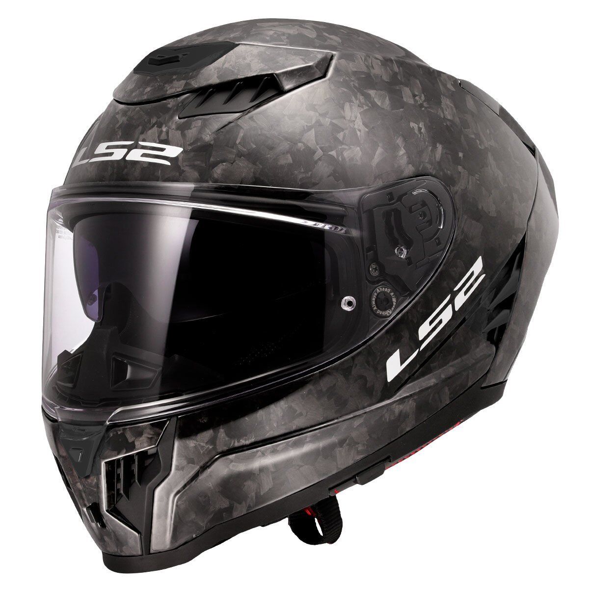 LS2 DRAGON KARBON FORGED KASK SIYAH - XXL