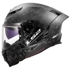LS2 DRAGON KARBON FORGED KASK SIYAH - XXL