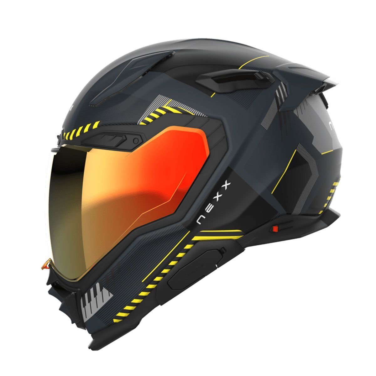 NEXX X.WST 3 FLUENCE MAT GRİ-NEON SARI KASK NEON SARI - XL