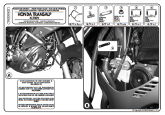 KAPPA KN455 HONDA XL 700V TRANSALP (08-13) KORUMA DEMİRİ