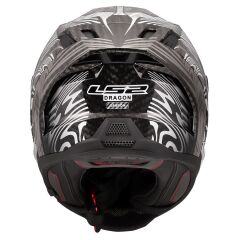 LS2 DRAGON KARBON ENTHUM SİYAH-GRİ KASK SIYAH - XXL