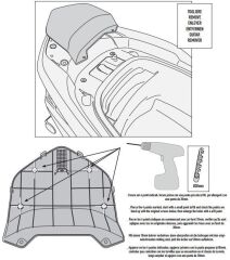 GIVI SR1123 HONDA FORZA 300 ABS (13-17) ARKA ÇANTA TAŞIYICI