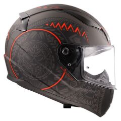 LS2 RAPID 2 TAKAROA MAT SİYAH-KIRMIZI KASK MAT SIYAH-KIRMIZI - XL