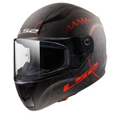 LS2 RAPID 2 TAKAROA MAT SİYAH-KIRMIZI KASK MAT SIYAH-KIRMIZI - 3XL