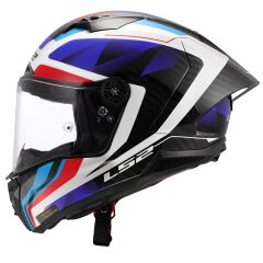LS2 THUNDER KARBON GP AERO RAUTE MAVİ-KIRMIZI KASK MAVI/KIRMIZI - M