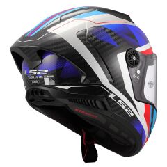 LS2 THUNDER KARBON GP AERO RAUTE MAVİ-KIRMIZI KASK MAVI/KIRMIZI - M
