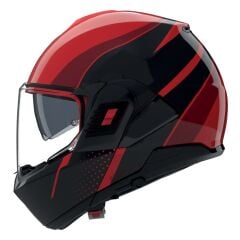 Nolan N120-1 (360) ÇENE ARKAYA AÇILIR KASK FLUENTE Kırmızı/siyah