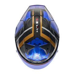 NEXX X.R3R SWIRL KARBON MAVİ KASK MAVI - XL