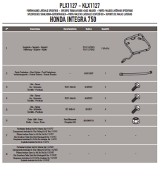 GIVI PLX1127 HONDA INTEGRA 750 (14-15) YAN ÇANTA TAŞIYICI