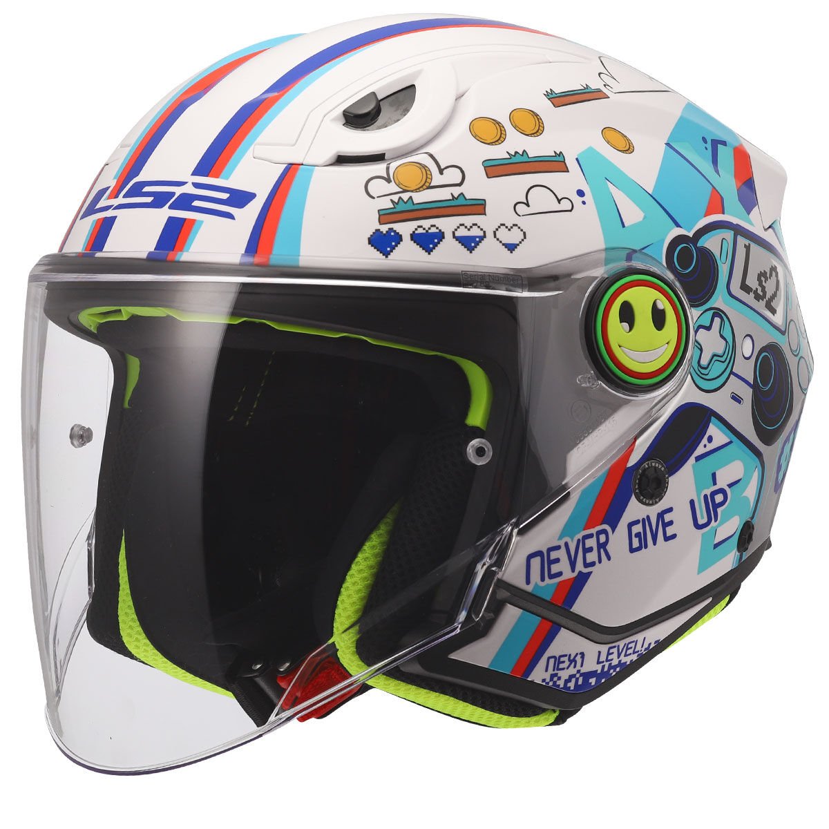 LS2 FUNNY 2 NEXT LEVEL BEYAZ ÇOCUK KASK