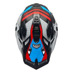 NEXX X.WED 3 FURKA KARBON KIRMIZI-MAVİ KASK MAVI - S