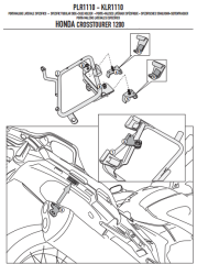 GIVI PLXR1110 HONDA VFR 1200X CROSSTOURER (12-20) YAN ÇANTA TAŞIYICI
