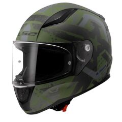 LS2 RAPID 2 THUNDER BIRDS MAT YEŞİL-SİYAH-GRİ KASK SIYAH/GRI - 3XL