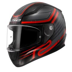 LS2 RAPID 2 CIRCUIT SİYAH-GRİ-KIRMIZI KASK SIYAH/KIRMIZI - M