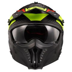 LS2 DRIFTER DEVOR MAT SİYAH-NEON SARI KASK