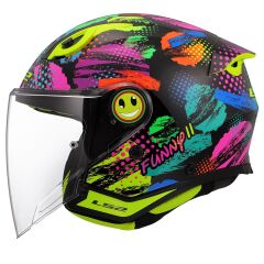 LS2 FUNNY 2 JOY SİYAH ÇOCUK KASK SIYAH - L