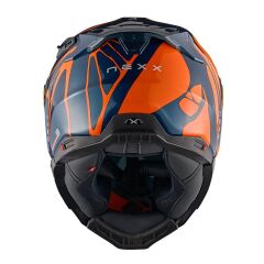 NEXX X.WST 3 B-SIDE MAT MAVİ-TURUNCU KASK TURUNCU - S