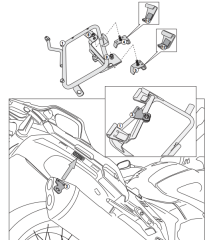 KAPPA KLXR1110 HONDA VFR 1200X CROSSTOURER (12-19) YAN ÇANTA TAŞIYICI