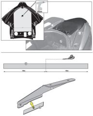 GIVI SR3106 SUZUKI BURGMAN 125-200 (06-13) - BURGMAN 125-200 ABS (14-21)ARKA ÇANTA TAŞIYICI