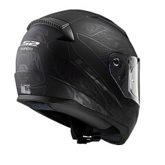 LS2 RAPID 2 CRYPT MAT SİYAH KASK MAT SIYAH - 3XL