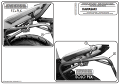 KAPPA KLX4104 KAWASAKI ER-6N - ER-6F 650 (12-16) YAN ÇANTA TAŞIYICI