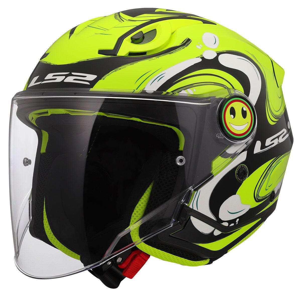 LS2 FUNNY 2 GLUP NEON SARI ÇOCUK KASK NEON SARI - S
