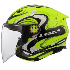 LS2 FUNNY 2 GLUP NEON SARI ÇOCUK KASK NEON SARI - S