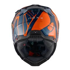 NEXX X.WST 3 B-SIDE MAT MAVİ-TURUNCU KASK TURUNCU - XXL