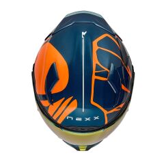 NEXX X.WST 3 B-SIDE MAT MAVİ-TURUNCU KASK TURUNCU - XXL