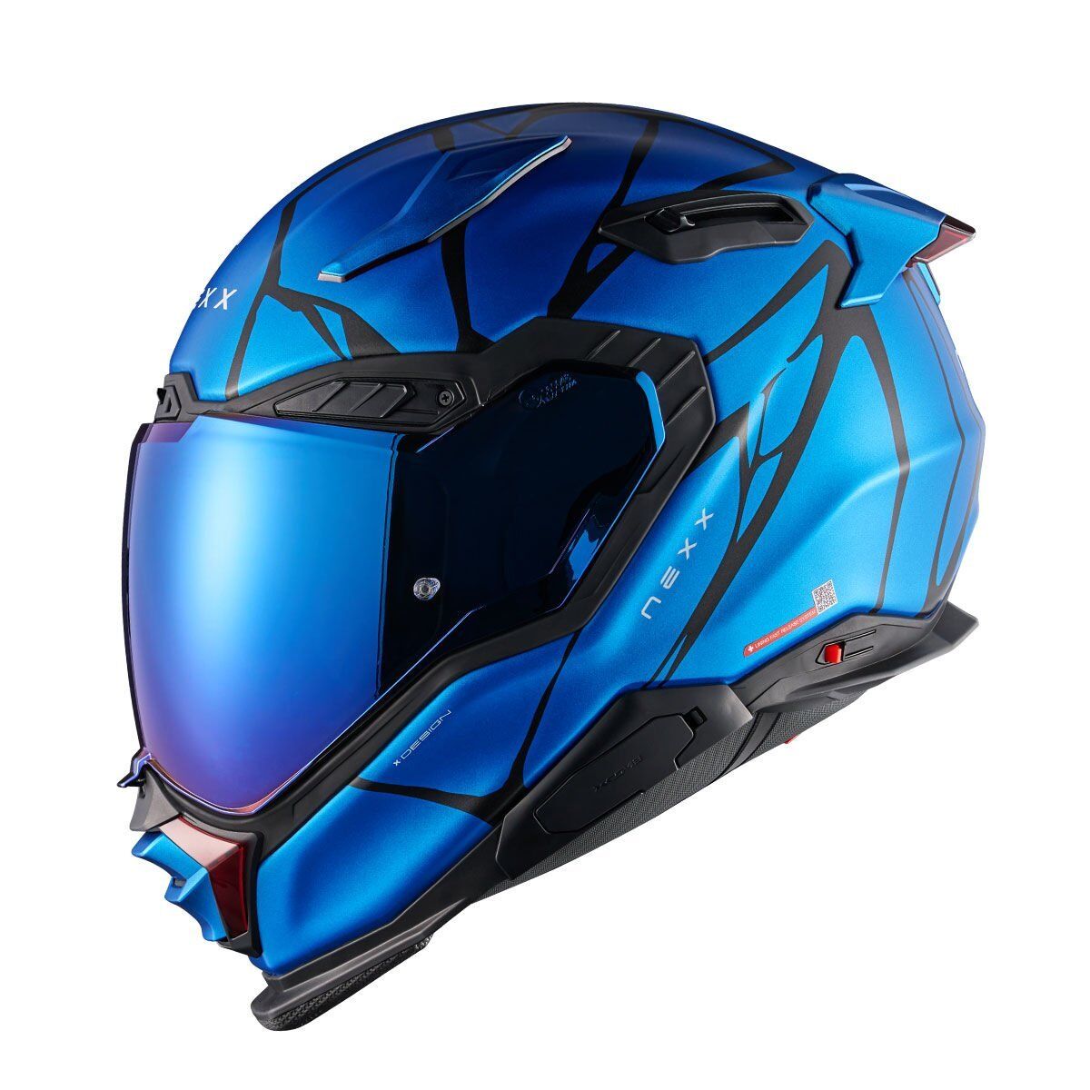 NEXX X.WST 3 B-SIDE MAT MAVİ-SİYAH KASK SIYAH - XL