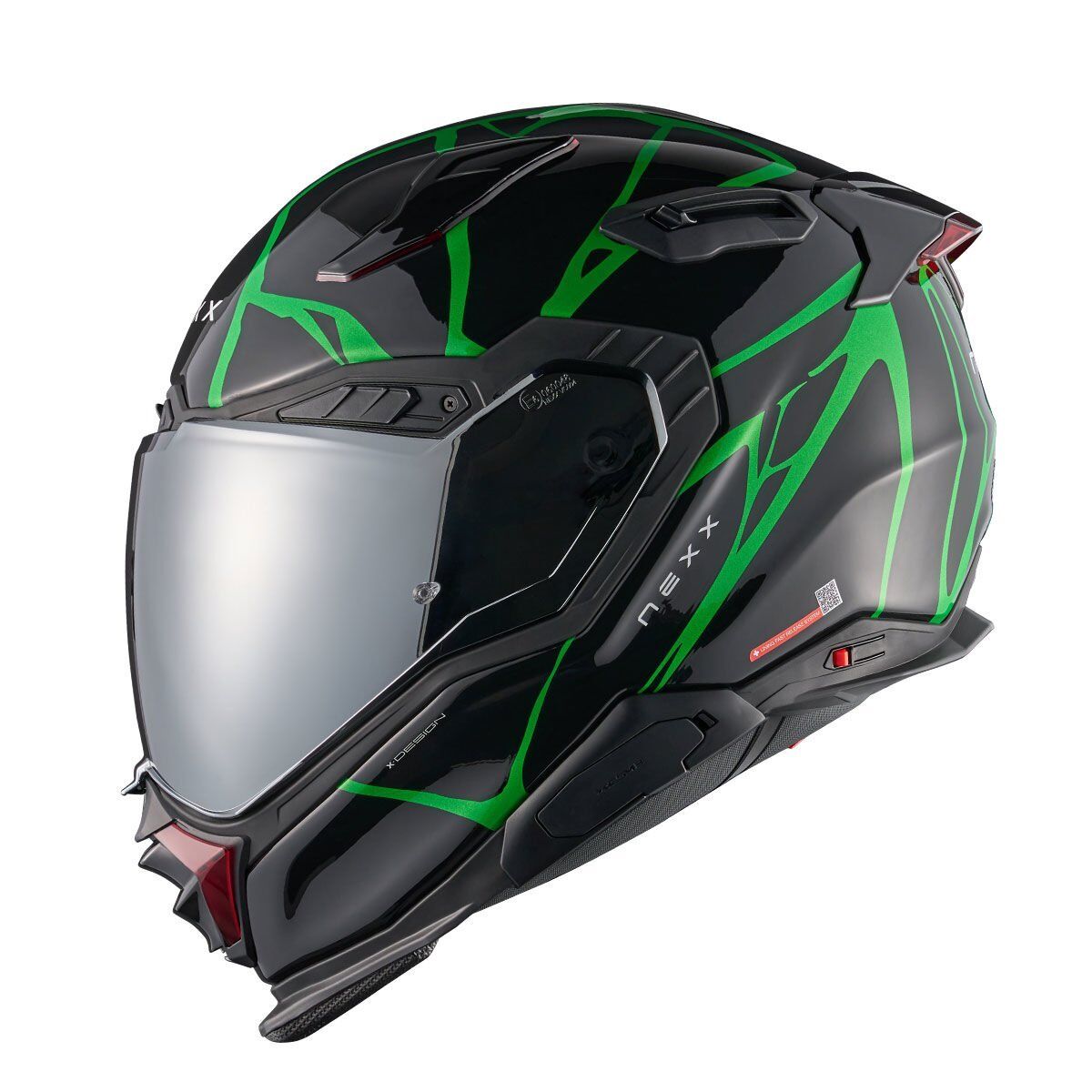 NEXX X.WST 3 B-SIDE SİYAH YEŞİL KASK SIYAH-YESIL - XL
