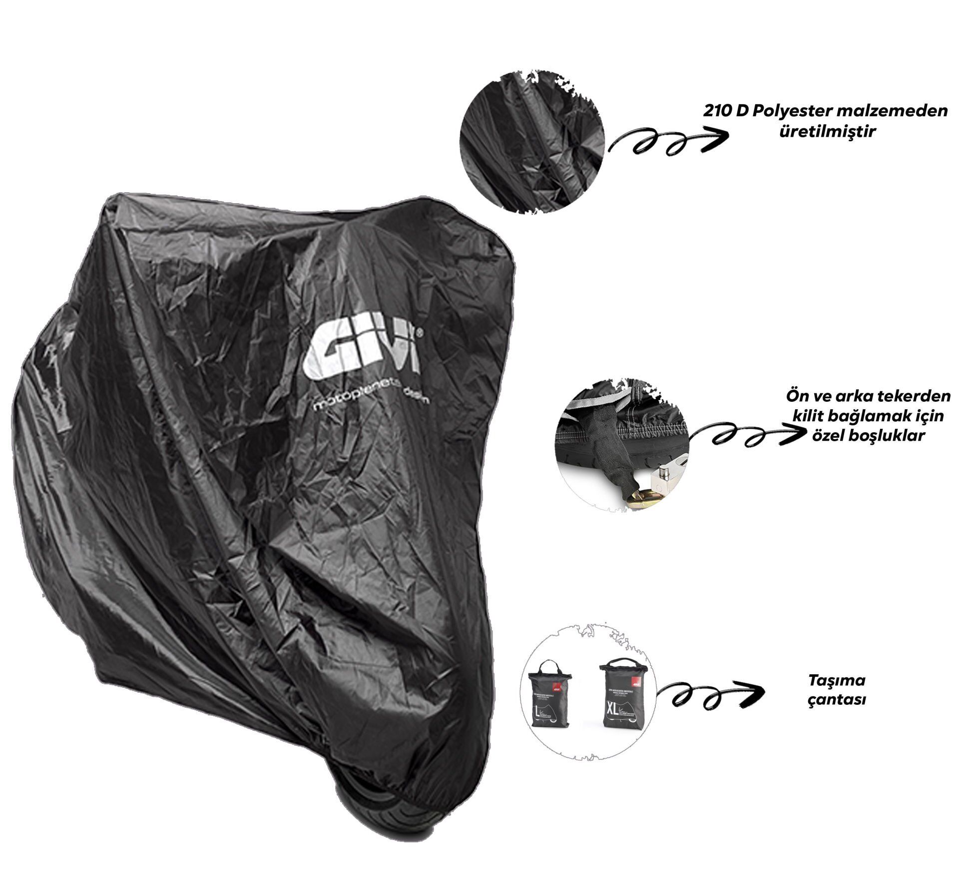 GIVI S202 BRANDA TEK RENK - L
