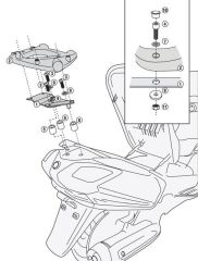 GIVI SR7051 SYM MAXSYM 400 (11-20) ARKA ÇANTA TAŞIYICI