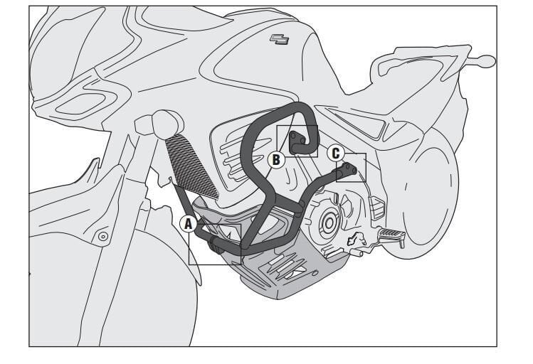 KAPPA KN3101 SUZUKI DL 650 V-STROM (11-23) KORUMA DEMİRİ