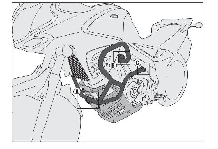 KAPPA KN3101 SUZUKI DL 650 V-STROM (11-23) KORUMA DEMİRİ